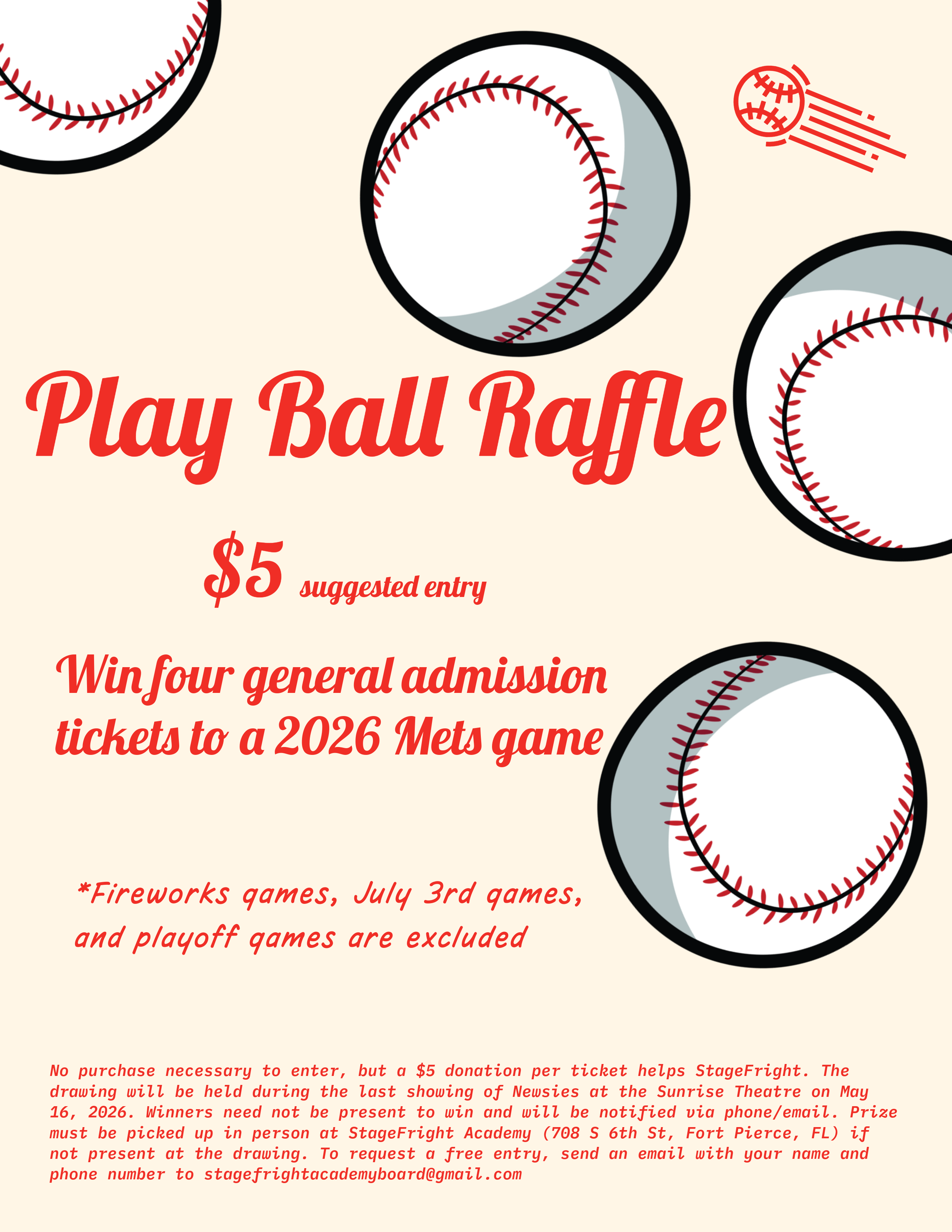 Campaign cover for Mets Raffle (Newsies)