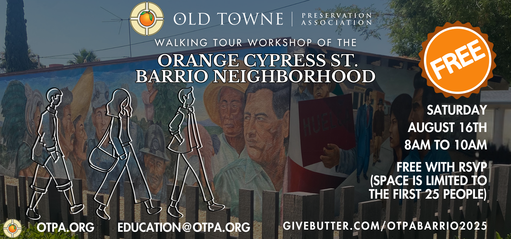 Campaign cover image for OTPA Orange Cypress St Barrio Walking Tour