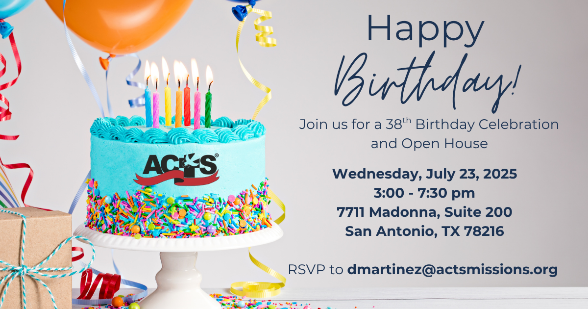 Campaign cover image for ACTS Missions 38th Birthday!