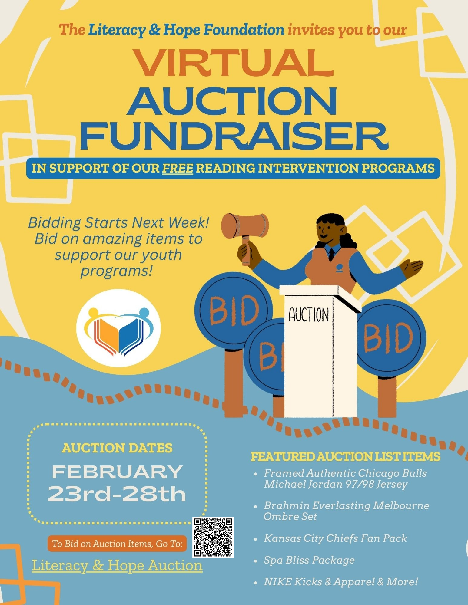 Campaign cover image for Literacy and Hope - Pathway to Literacy Auction