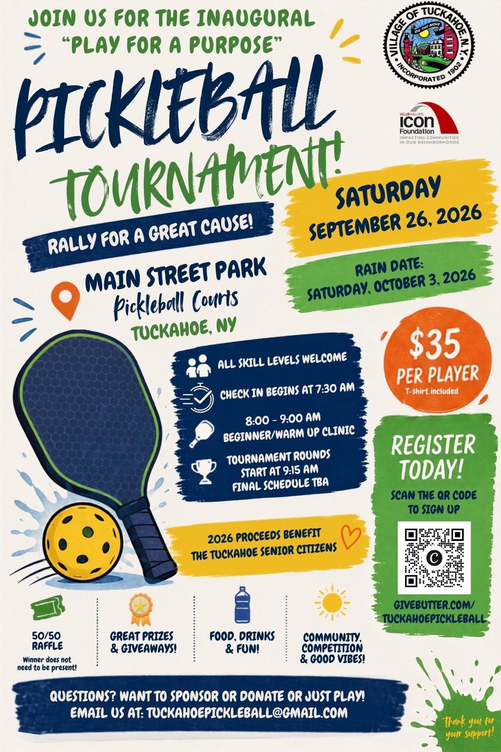 Campaign cover image for Play for a Purpose Pickleball Tournament