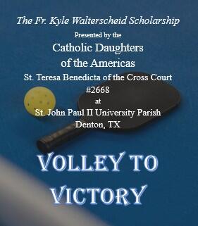 Campaign cover image for Volley to Victory Supporting JPII Fr. Kyle Walterscheid Scholarship