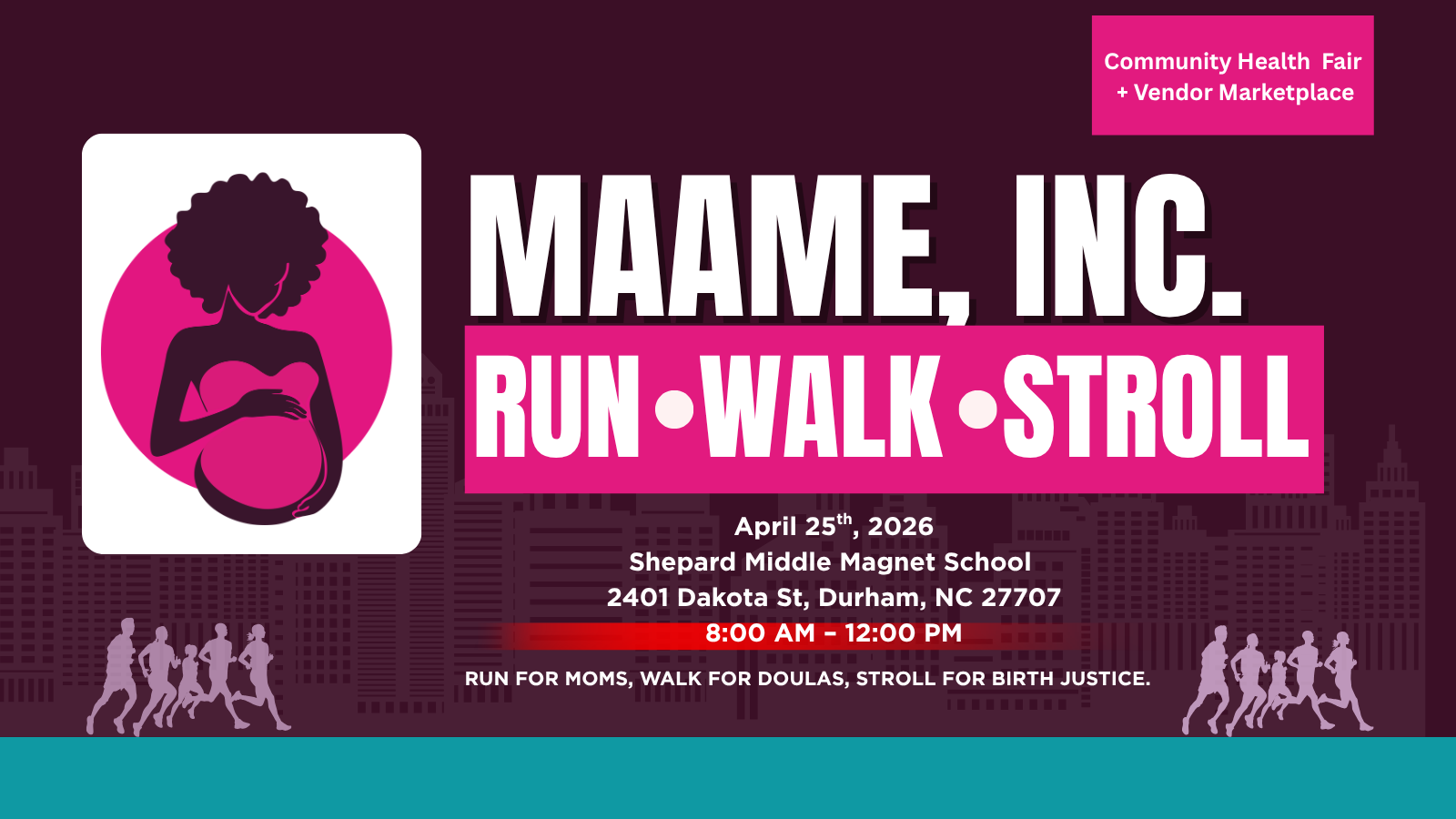 Campaign cover image for MAAME, Inc, 3rd Annual Run, Walk, & Stroll Vendor Page