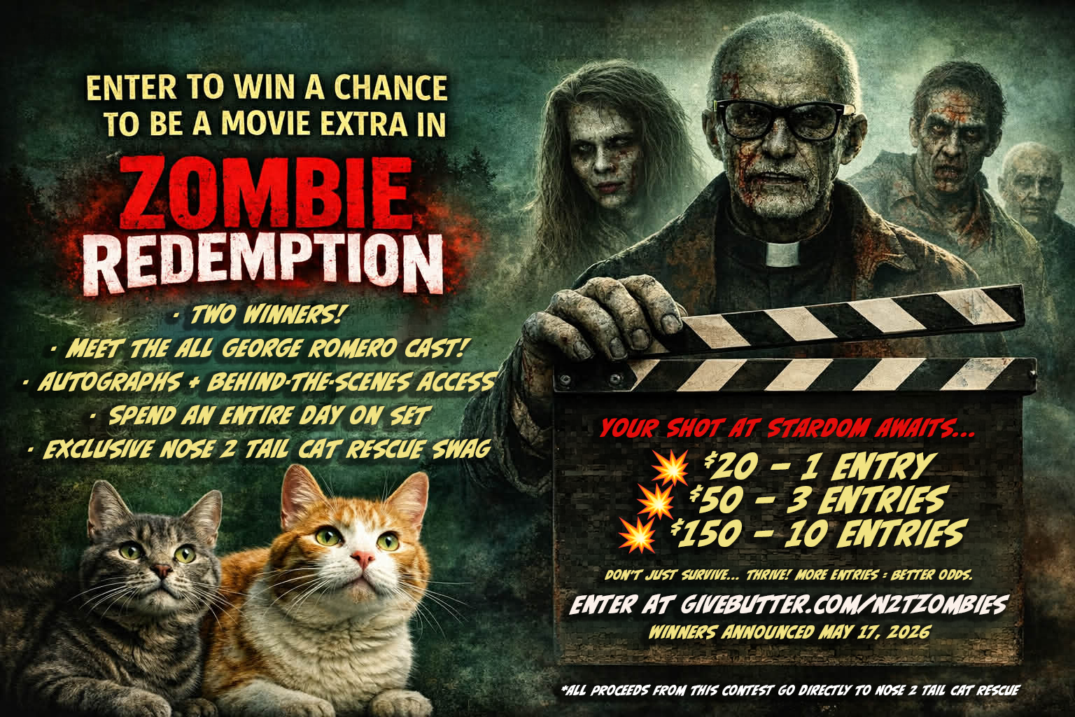Campaign cover image for Zombie Redemption Movie Extra Experience Contest