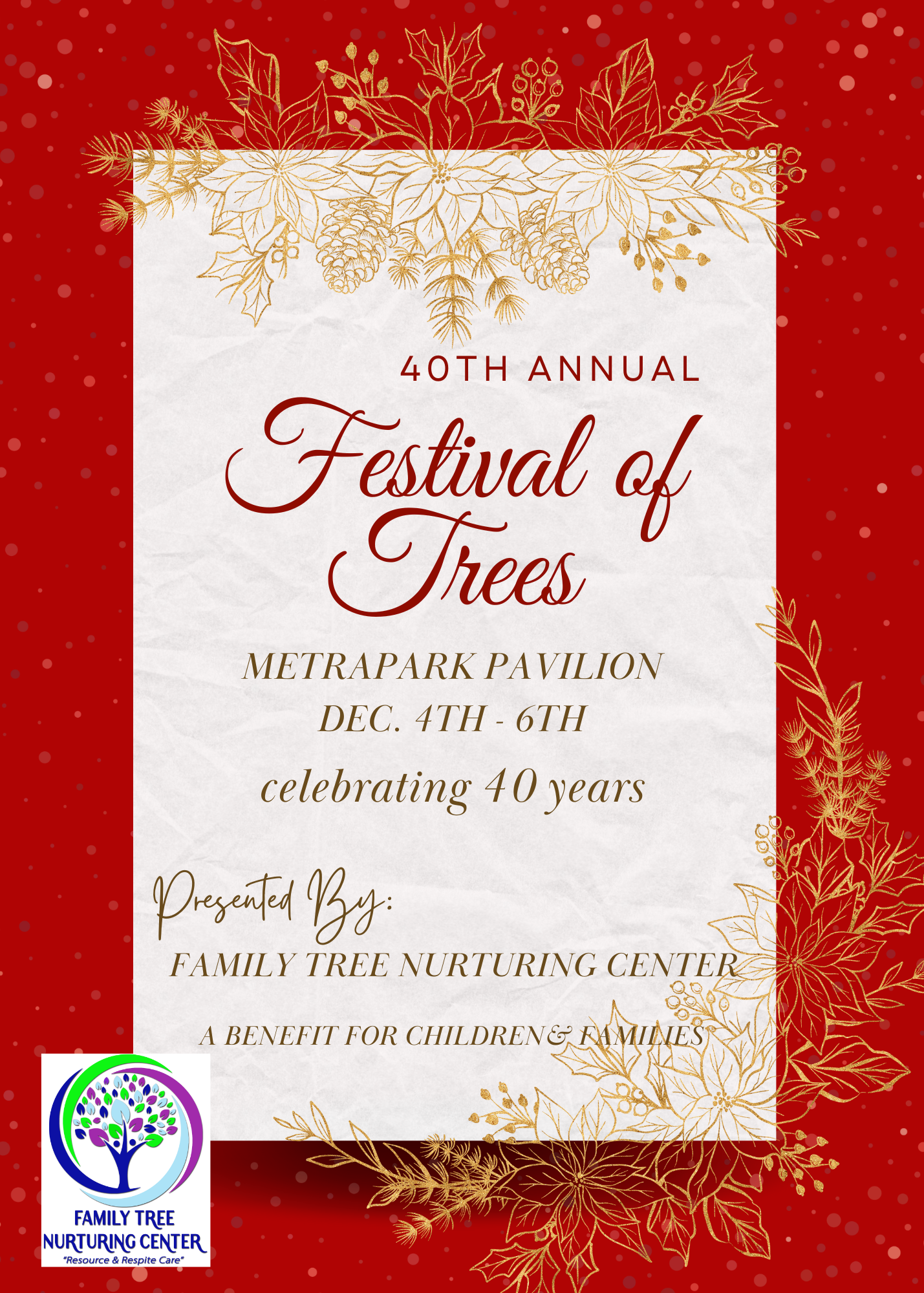 Campaign cover image for 40th Annual Festival of Trees