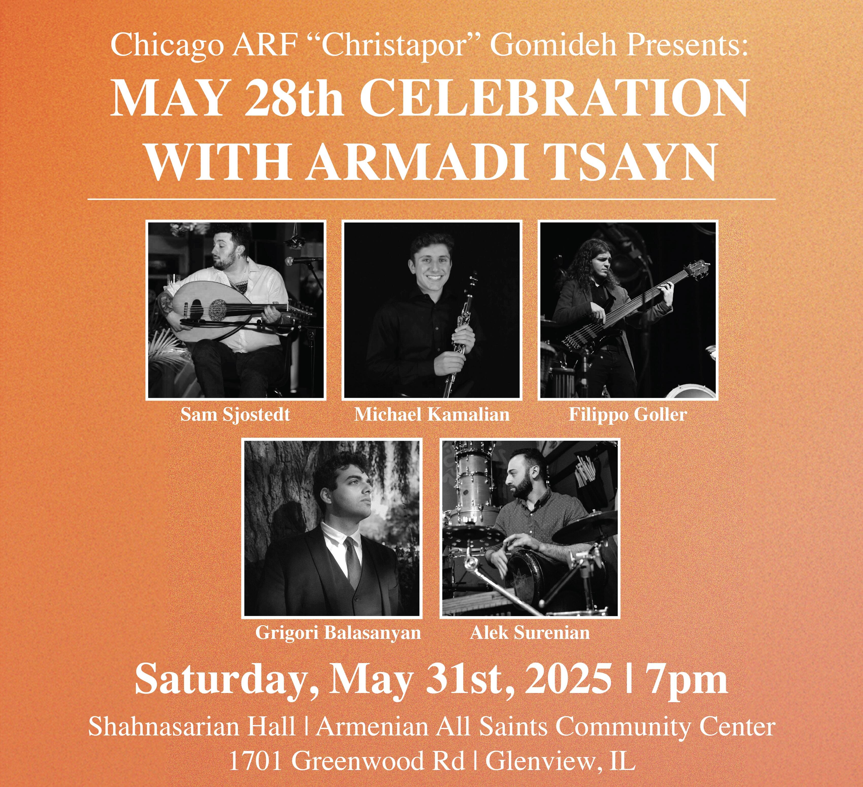 Campaign cover image for May 28th Celebration with Armadi Tsayn