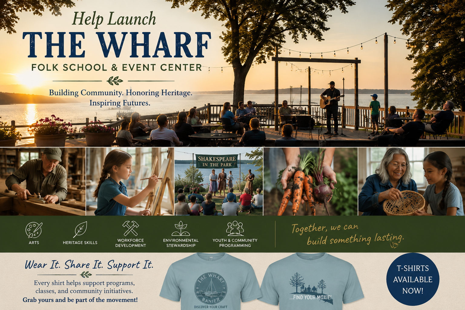 Campaign cover for Launch The Wharf Folk School and Event Center