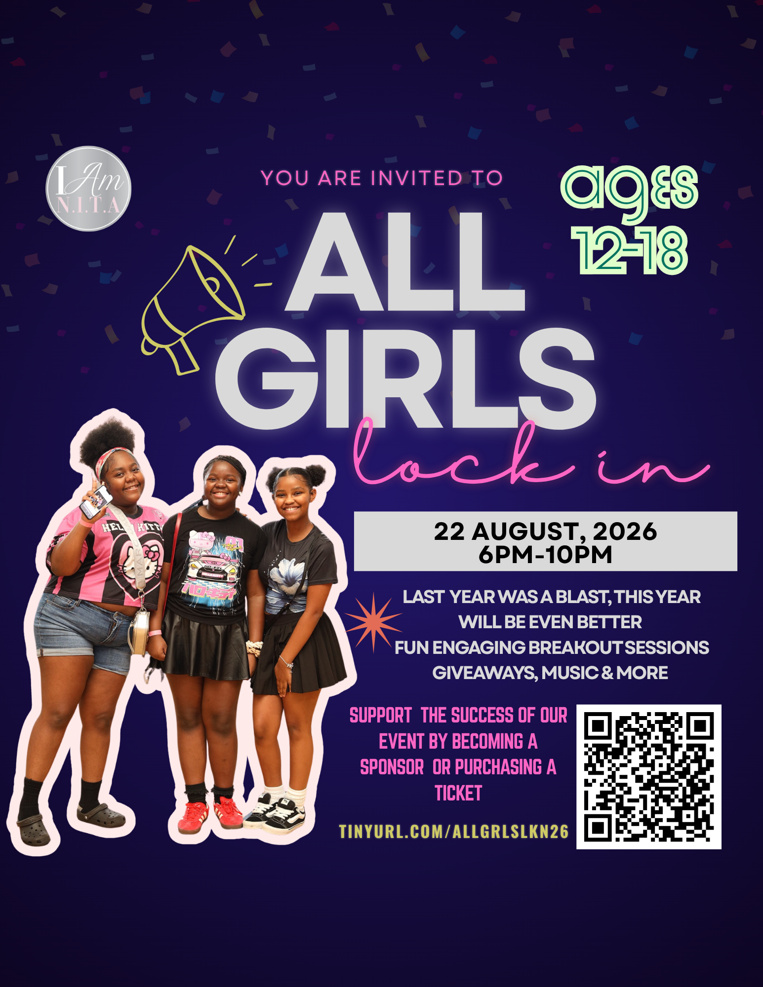 Campaign cover image for 2nd Annual ALL GIRLS LOCK-IN