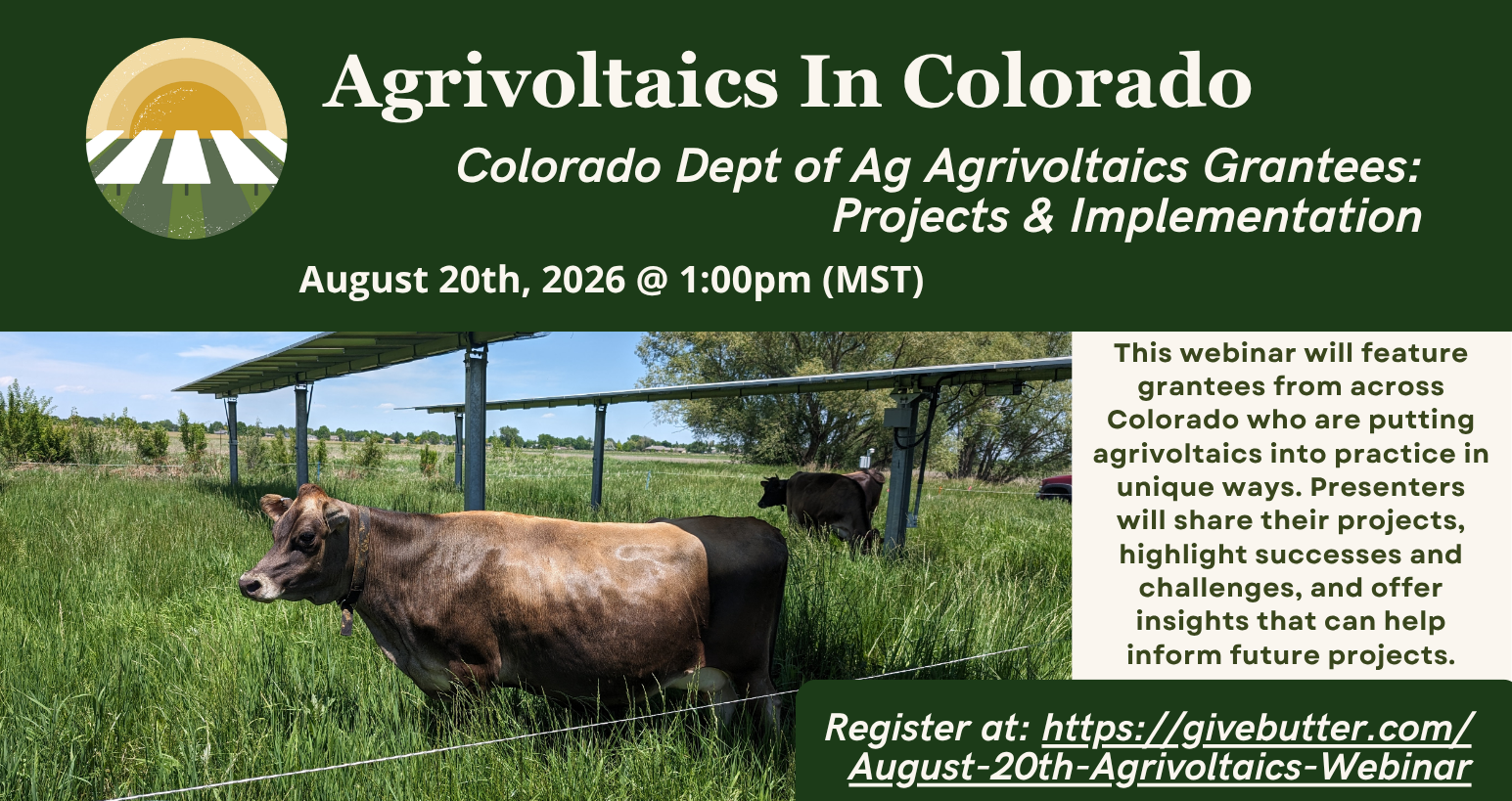 Campaign cover image for Agrivoltaics Webinar: Other CDA Agrivoltaics Grantees
