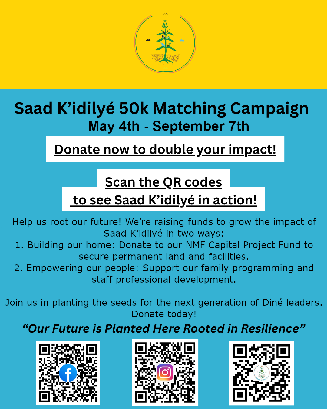 Campaign cover image for 2026 Saad K’idilyé 50K Matching Campaign