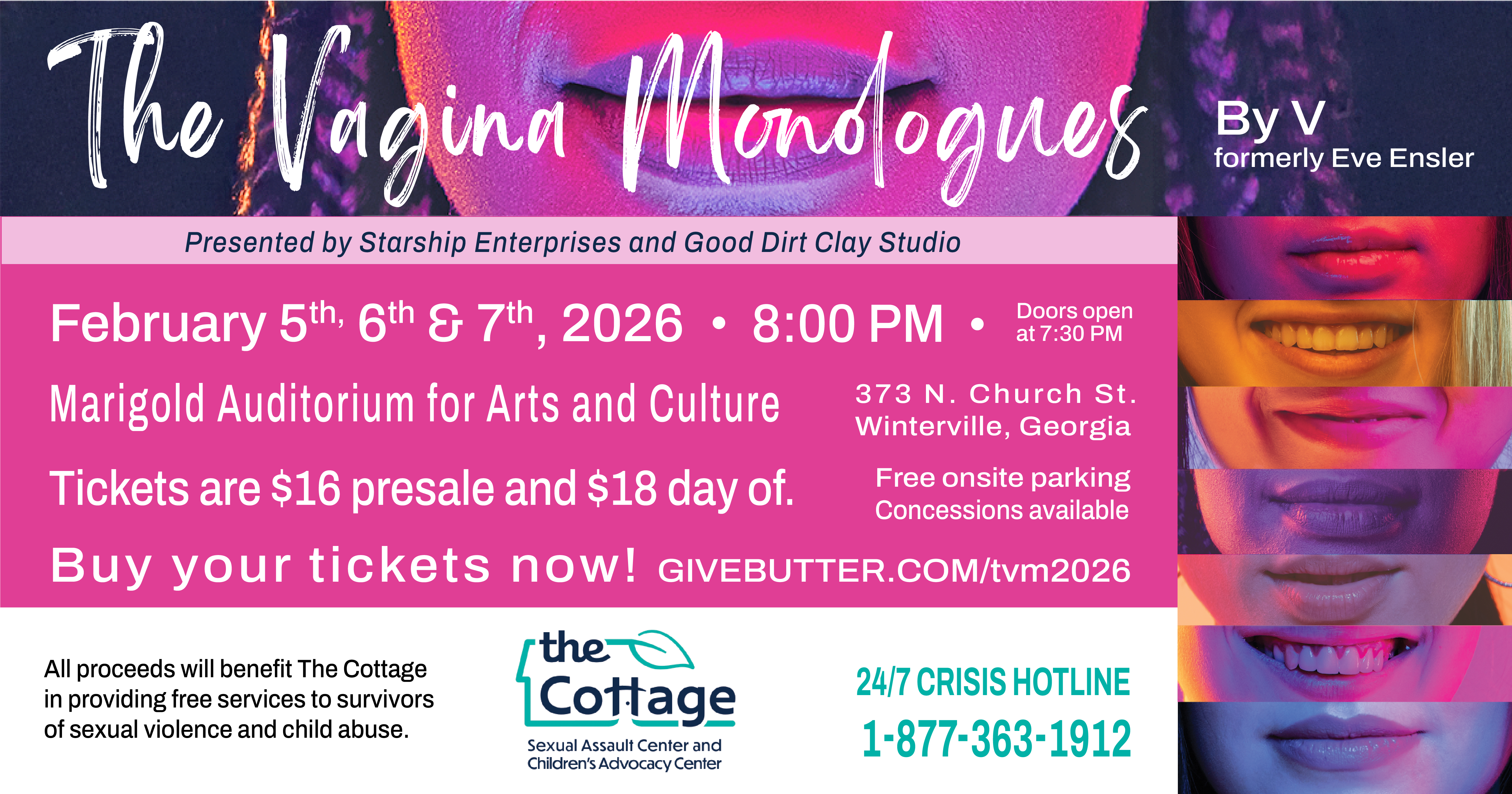 Campaign cover image for The Vagina Monologues 2026 Production