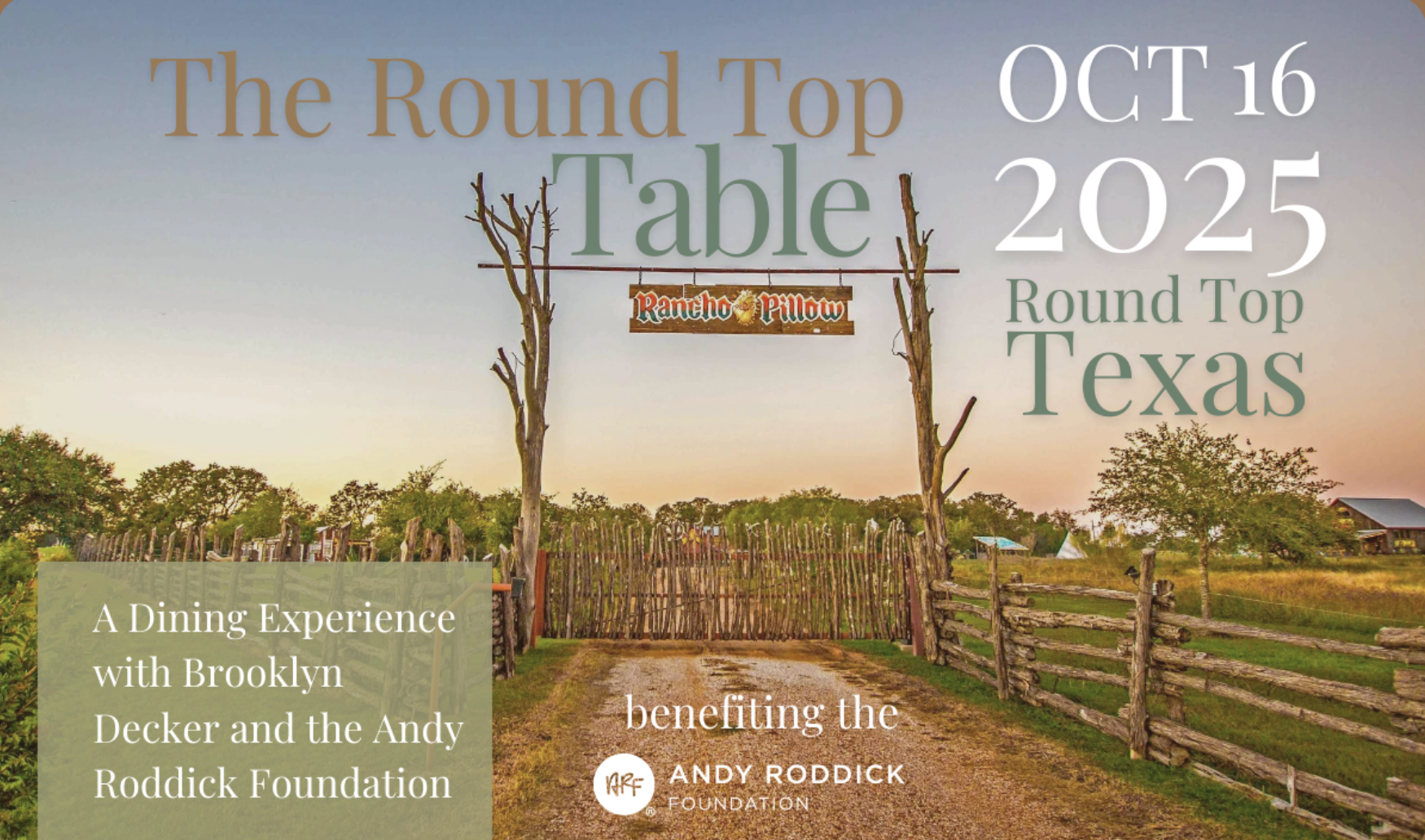 Campaign cover image for The Round Top Table at Rancho Pillow
