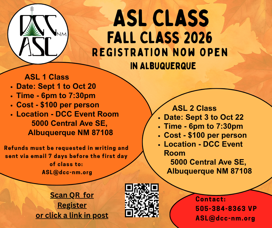 Campaign cover for Fall 2026 ASL Class Registration