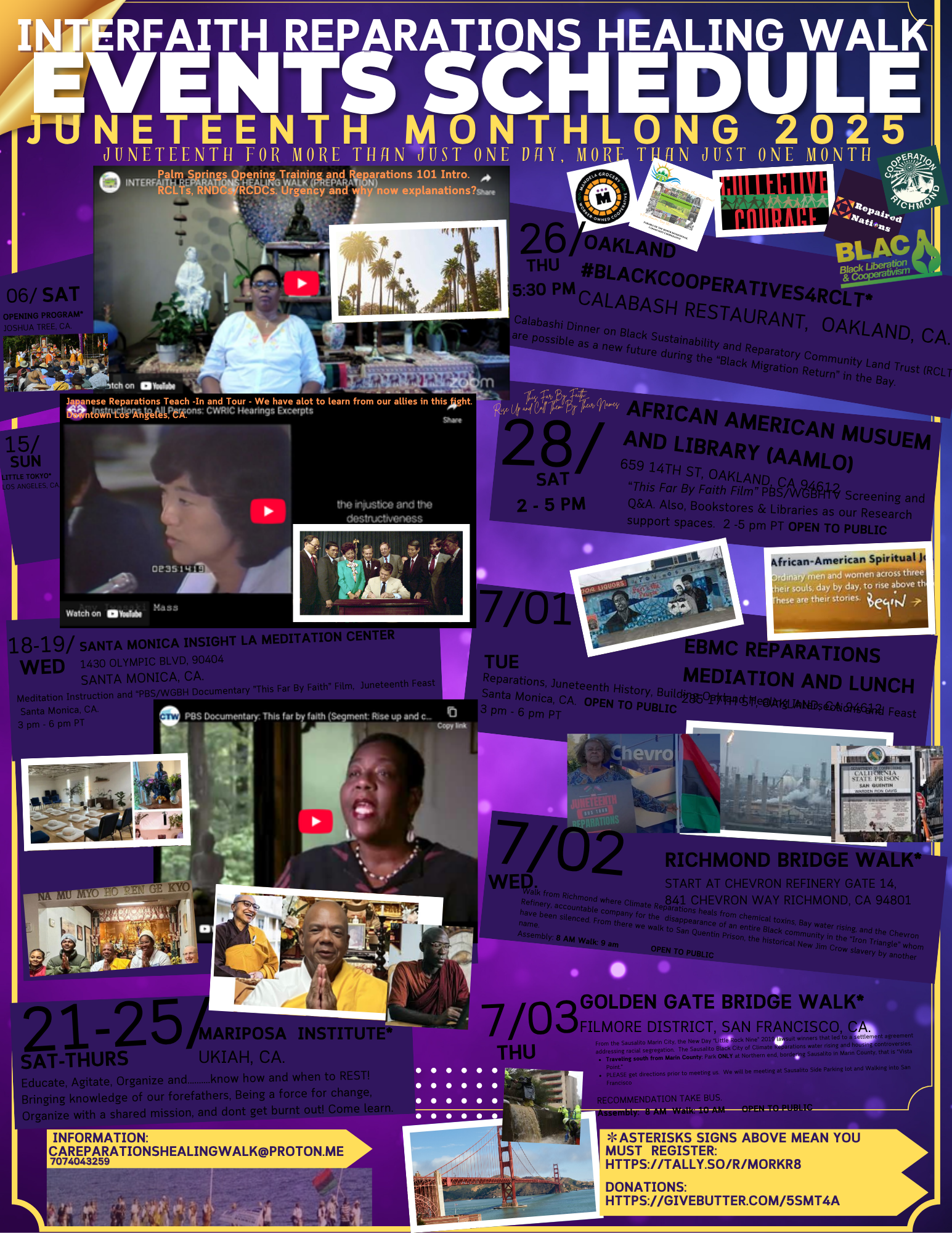 Campaign cover image for INTERFAITH REPARATIONS HEALING WALK (PREPARATION WALK 2025)
