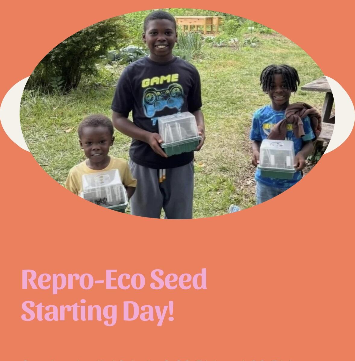 Campaign cover image for Repro-Eco Seed Starting Day!