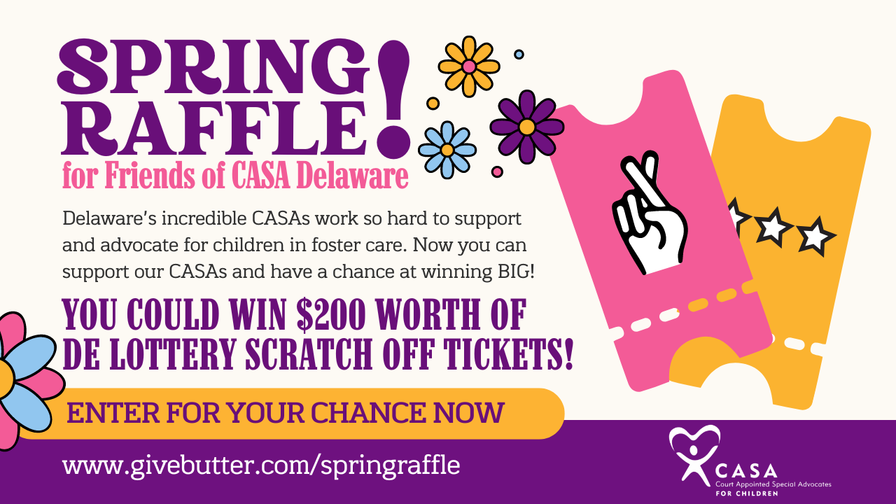 Campaign cover image for Spring Raffle for Friends of CASA Delaware!