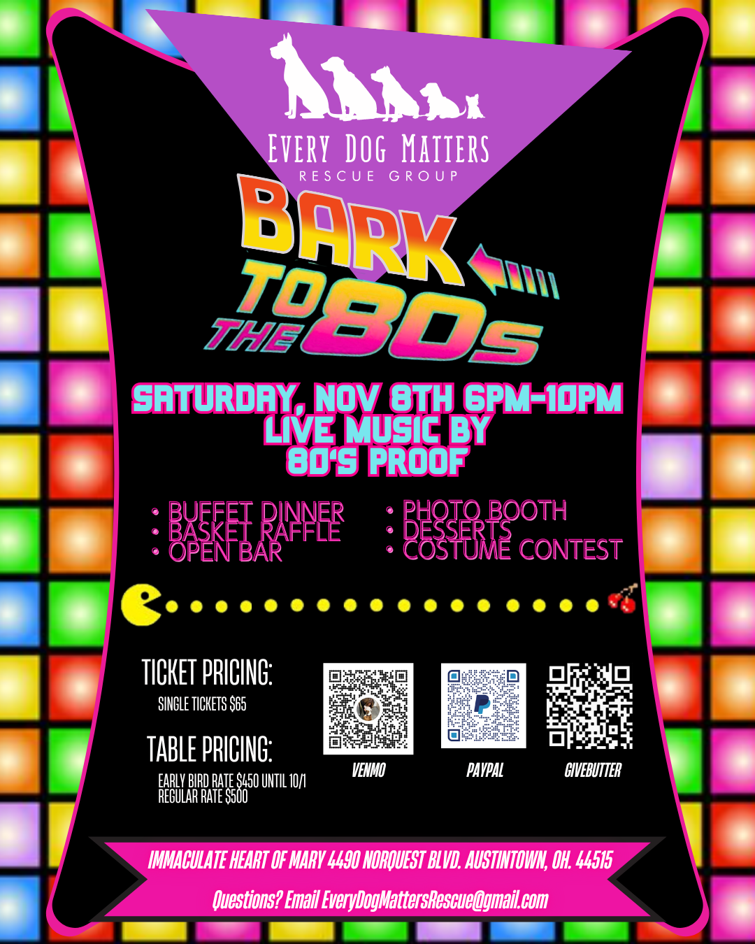 Campaign cover image for The Mutt Gala Presents: Bark to the 80's