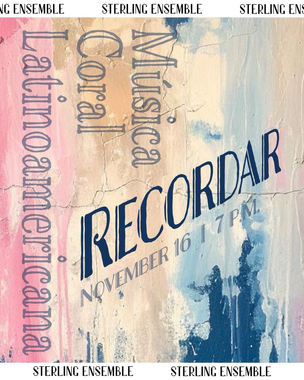 Campaign cover image for Recordar: Latin American Choral Music