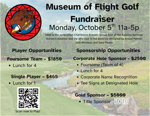 Campaign cover image for Museum of Flight Golf Fundraiser
