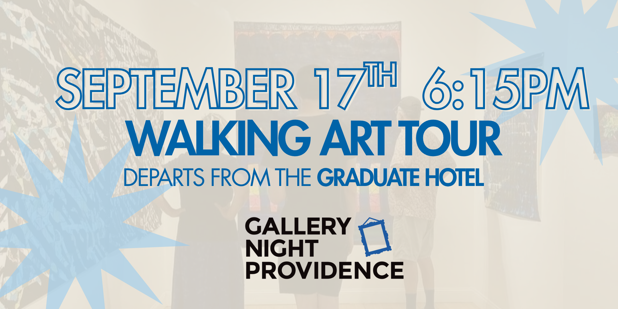 Campaign cover image for Gallery Night 2026 - September 17th 6:15PM Walking Tour