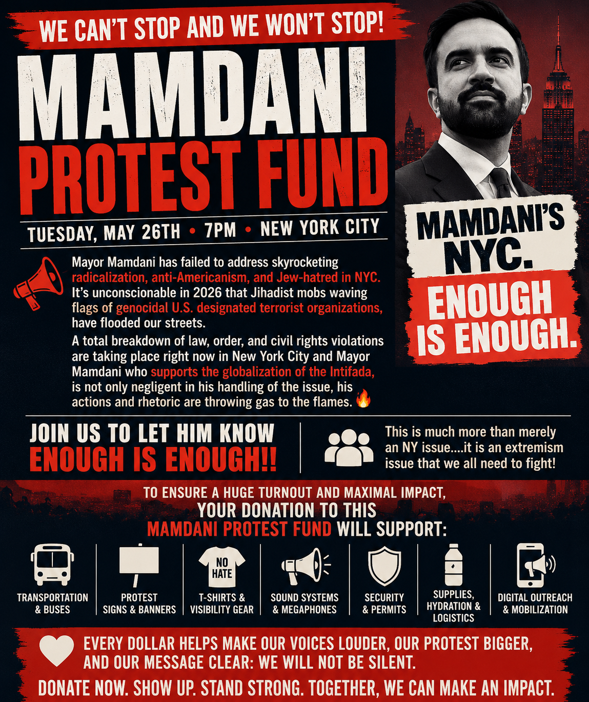 Campaign cover image for Mamdani Protest Fund