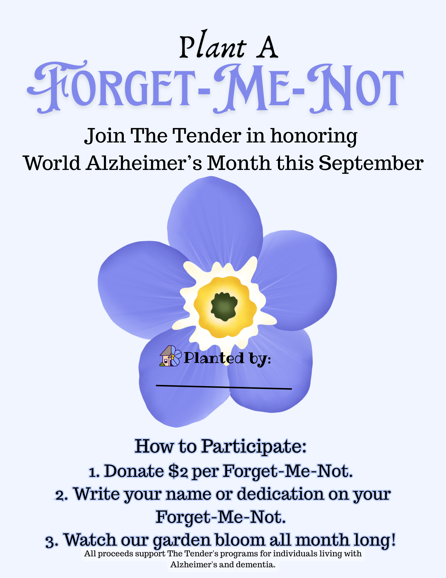 Campaign cover image for Plant a Forget-Me-Not