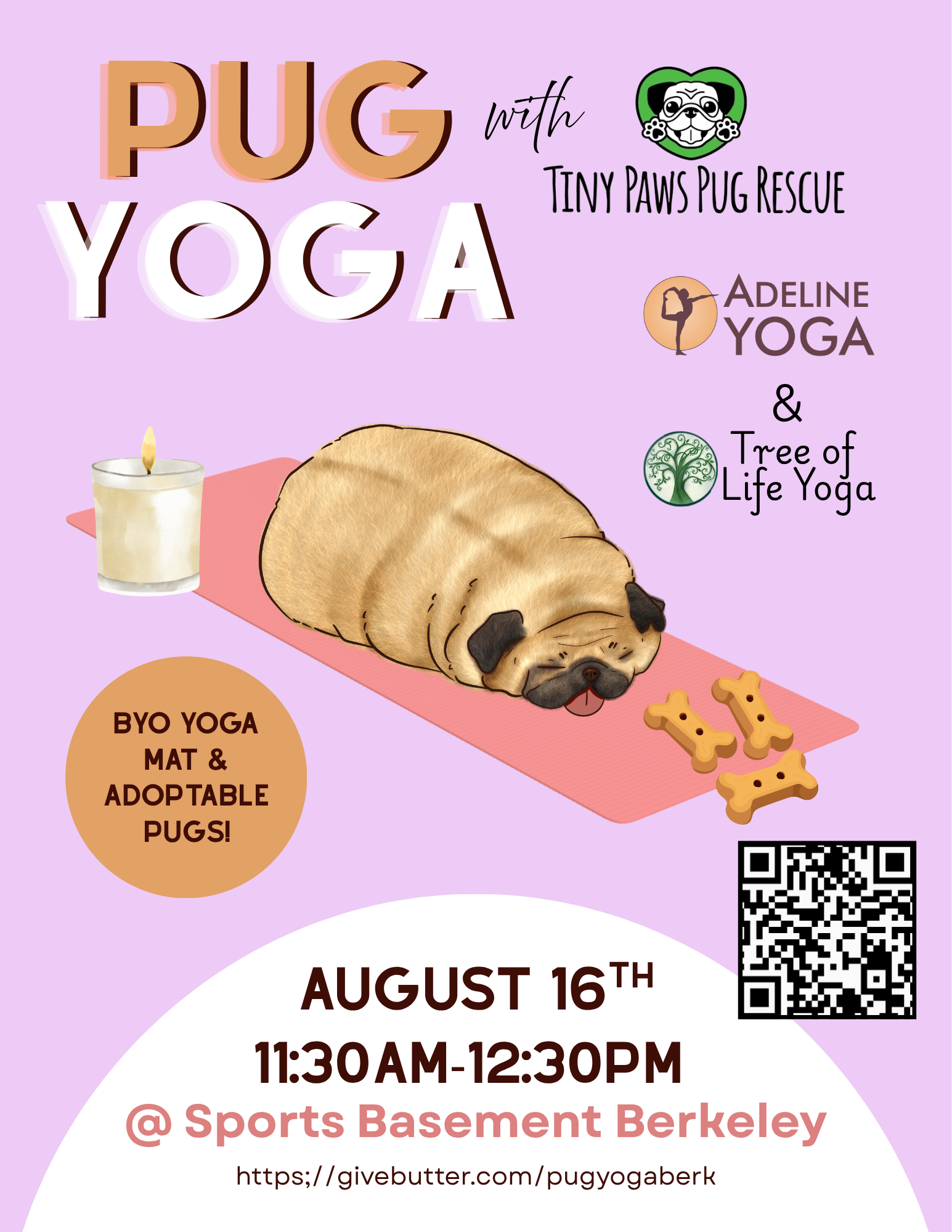 Campaign cover image for Pug Yoga Berkeley
