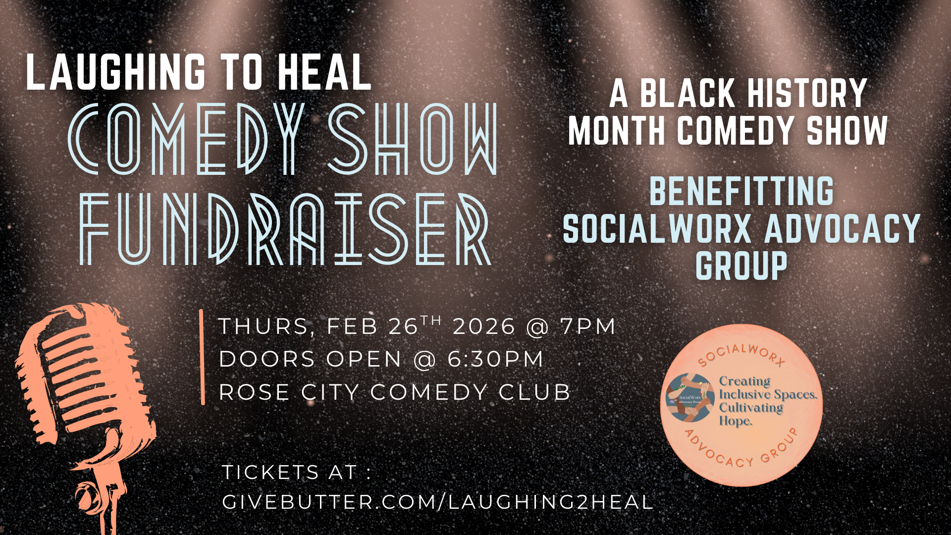 Campaign cover image for Laughing To Heal - Comedy Show Fundraiser 2026