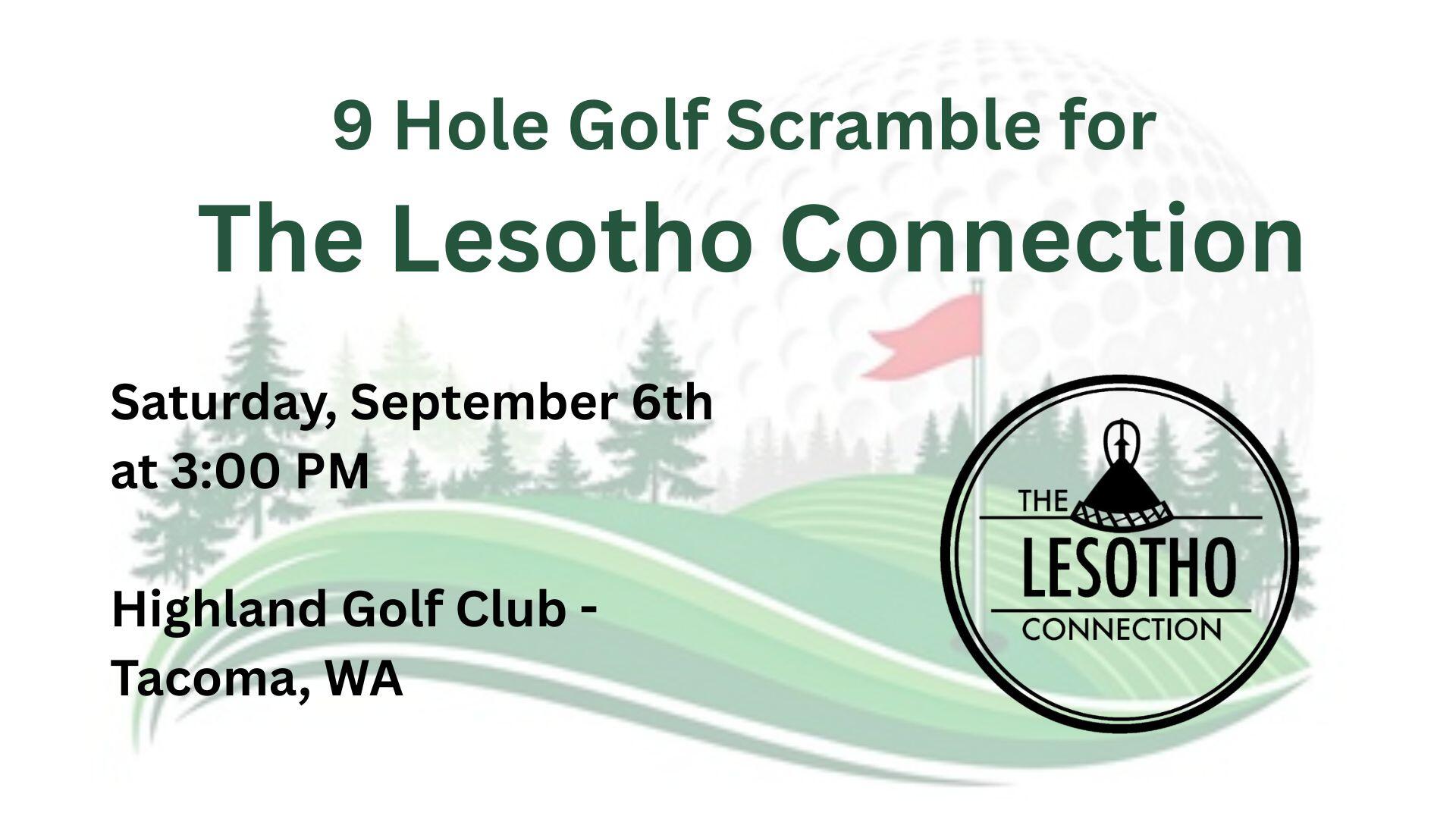 Campaign cover image for The Lesotho Connection - 9 Hole Golf Scramble