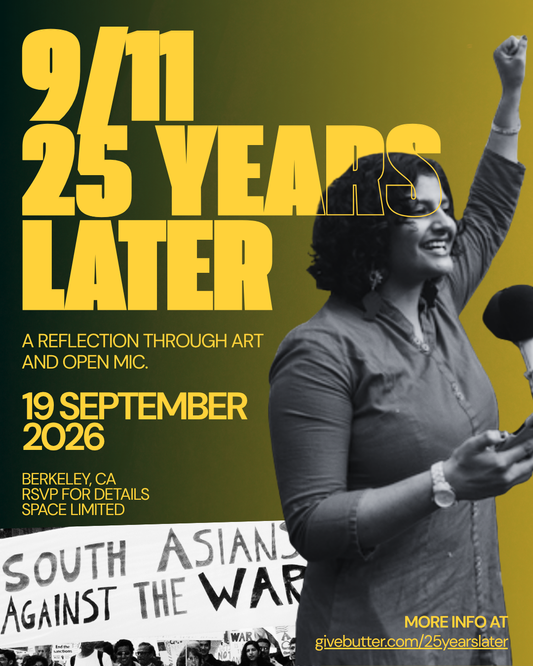 Campaign cover image for 9/11 - 25 Years Later: A Reflection Through Art and Open Mic