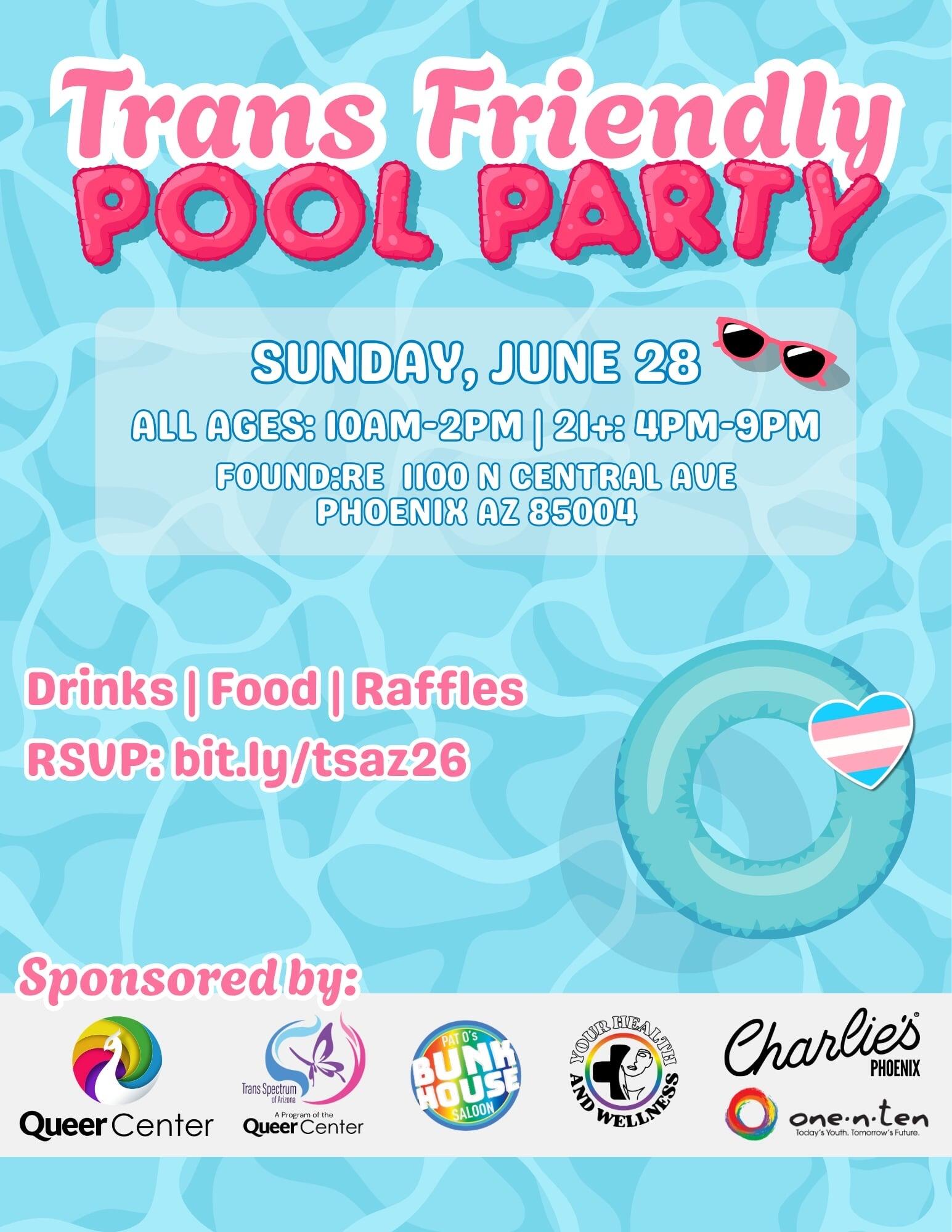 Campaign cover image for Trans Friendly Pool Party 2026