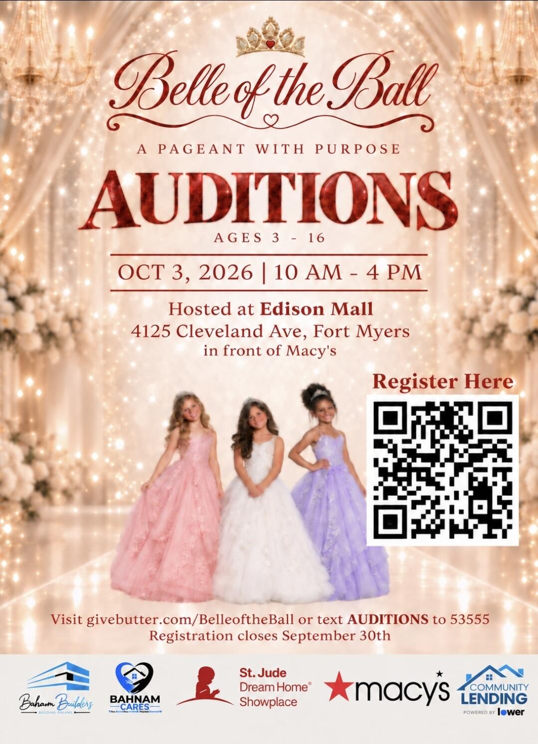 Campaign cover image for AUDITIONS - BELLE OF THE BALL