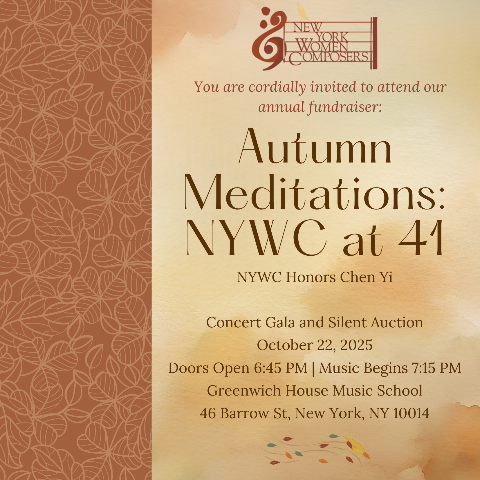 Campaign cover image for Autumn Meditations: NYWC at 41