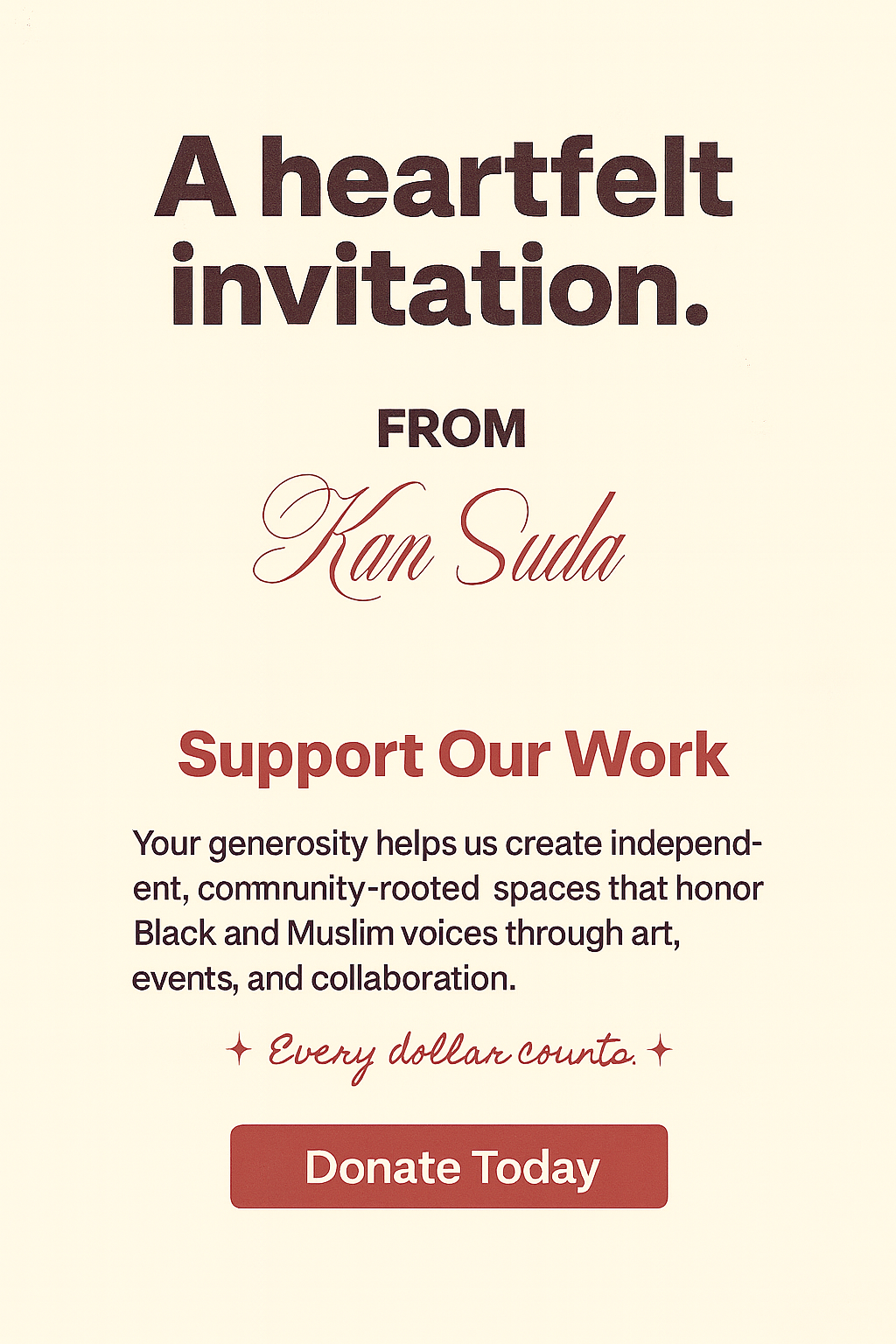 Campaign cover image for Kansuda Presents: Becoming & Belonging