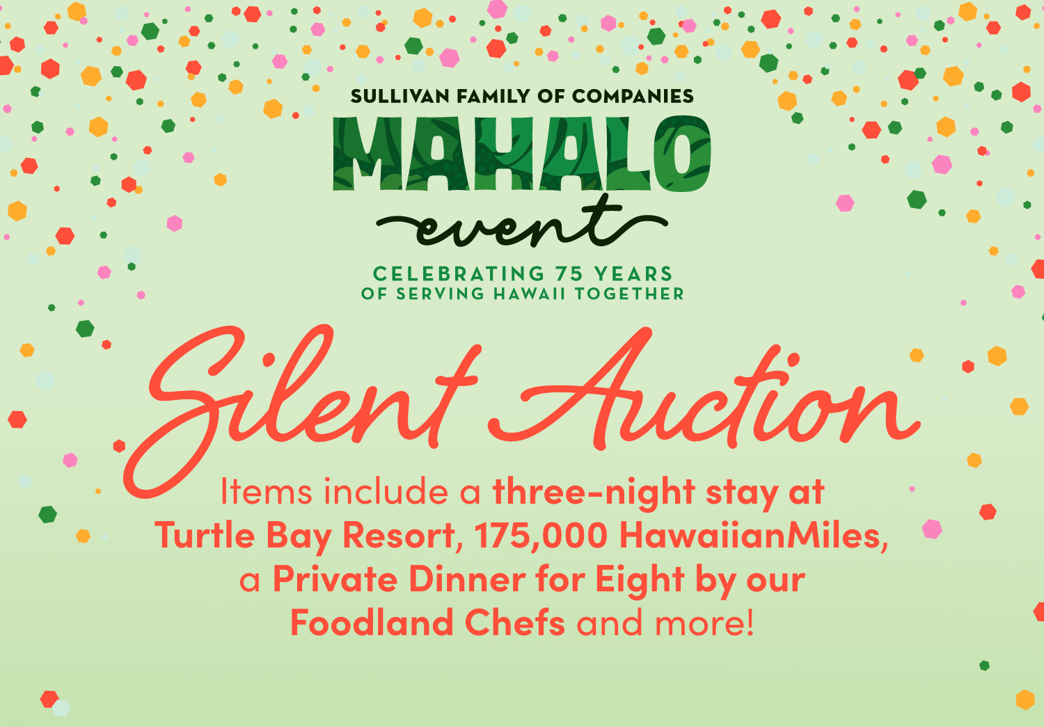 Campaign cover image for Mahalo Event Silent Auction