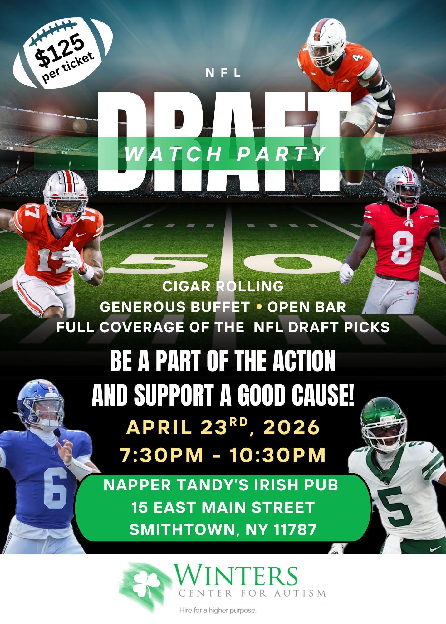 Campaign cover image for NFL Draft Watch Party