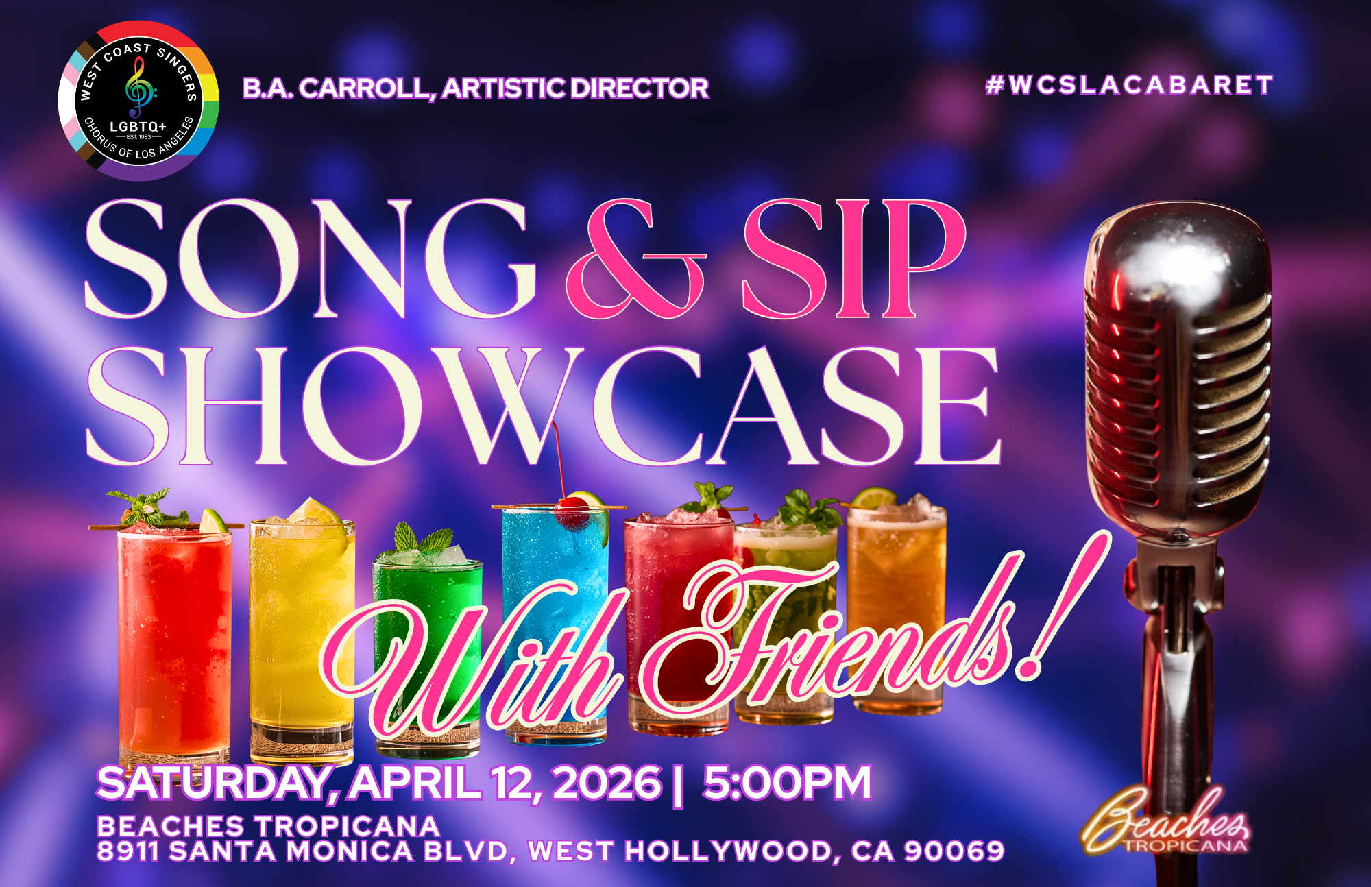 Campaign cover image for Song & Sip Showcase with Friends!