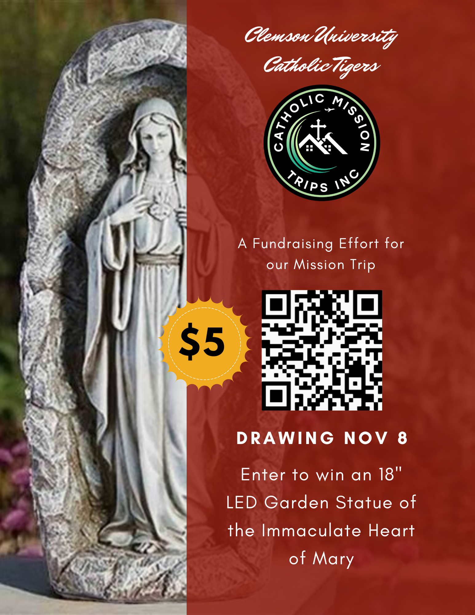 Campaign cover image for Clemson University Catholic Tigers