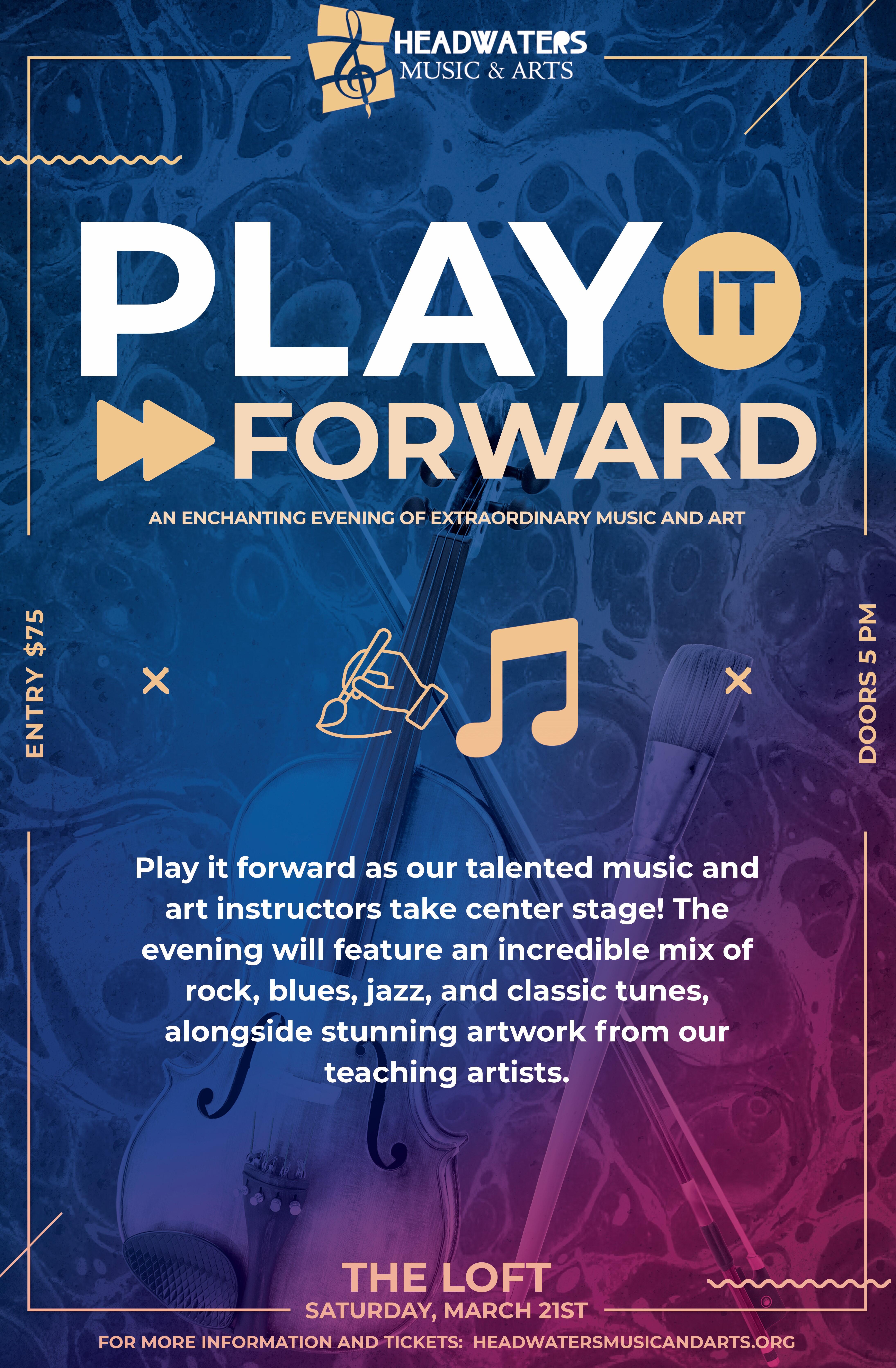 Campaign cover image for Headwaters Music & Arts Gala: Play it Forward