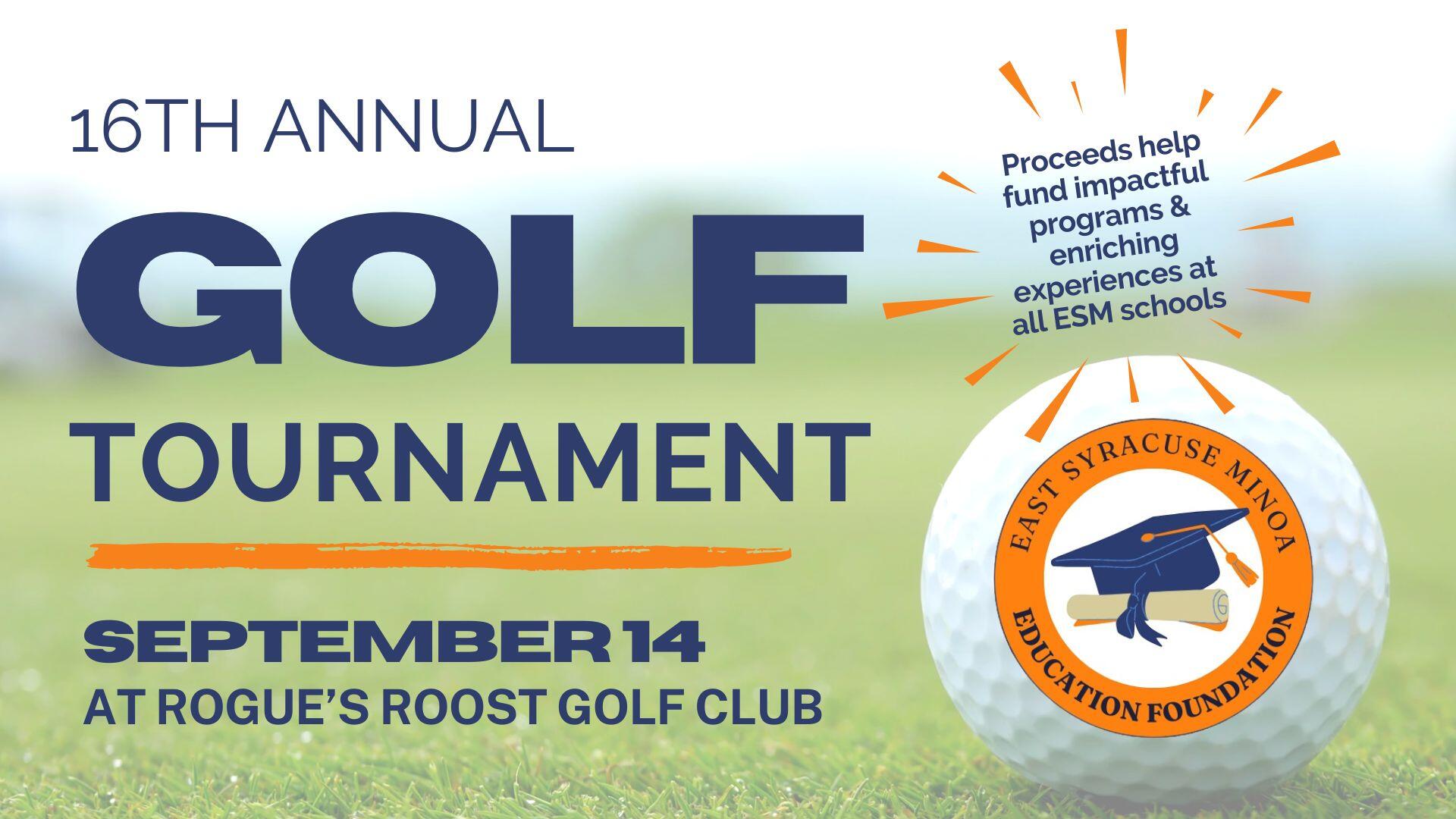 Campaign cover image for 16th Annual ESM Education Foundation Golf Tournament
