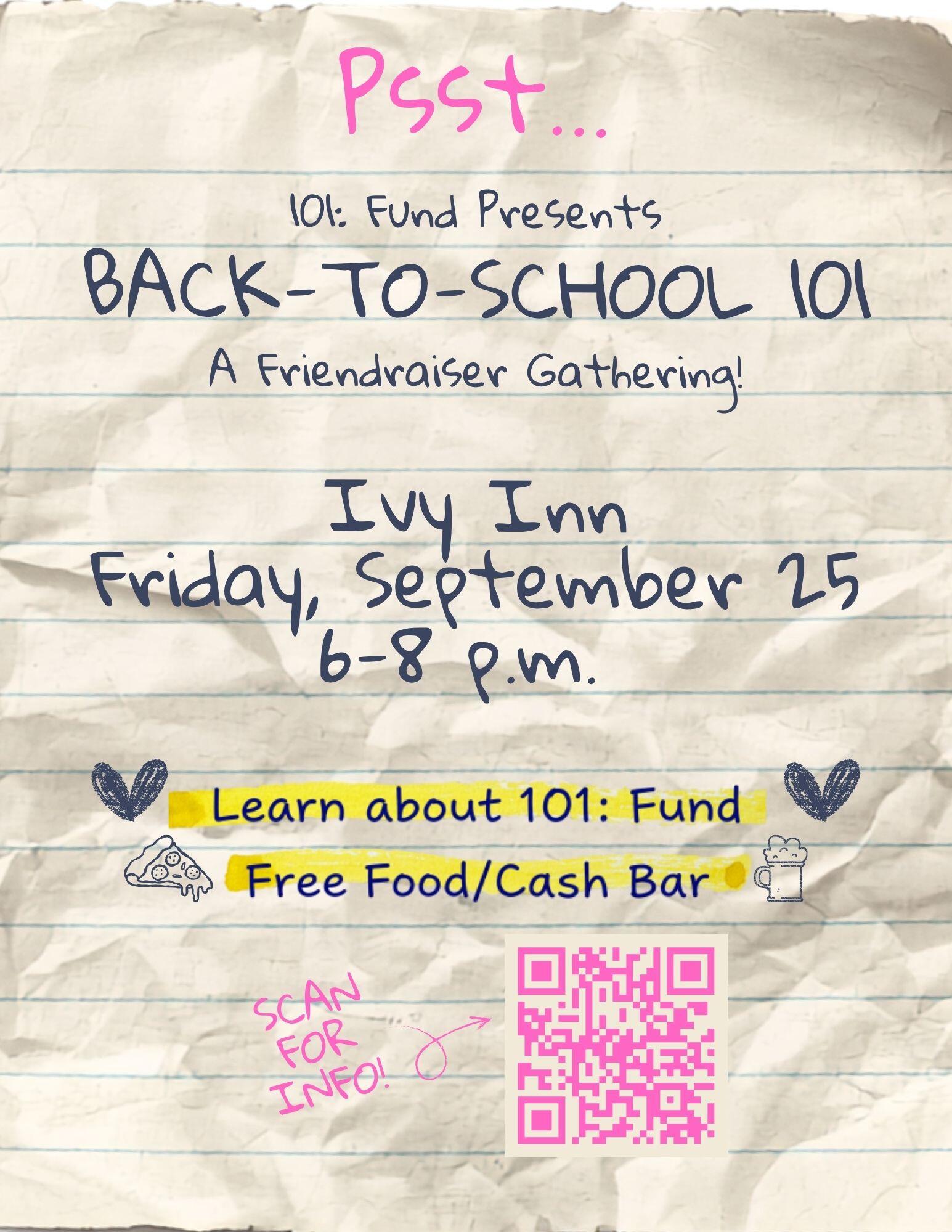 Campaign cover image for Back-To-School 101!