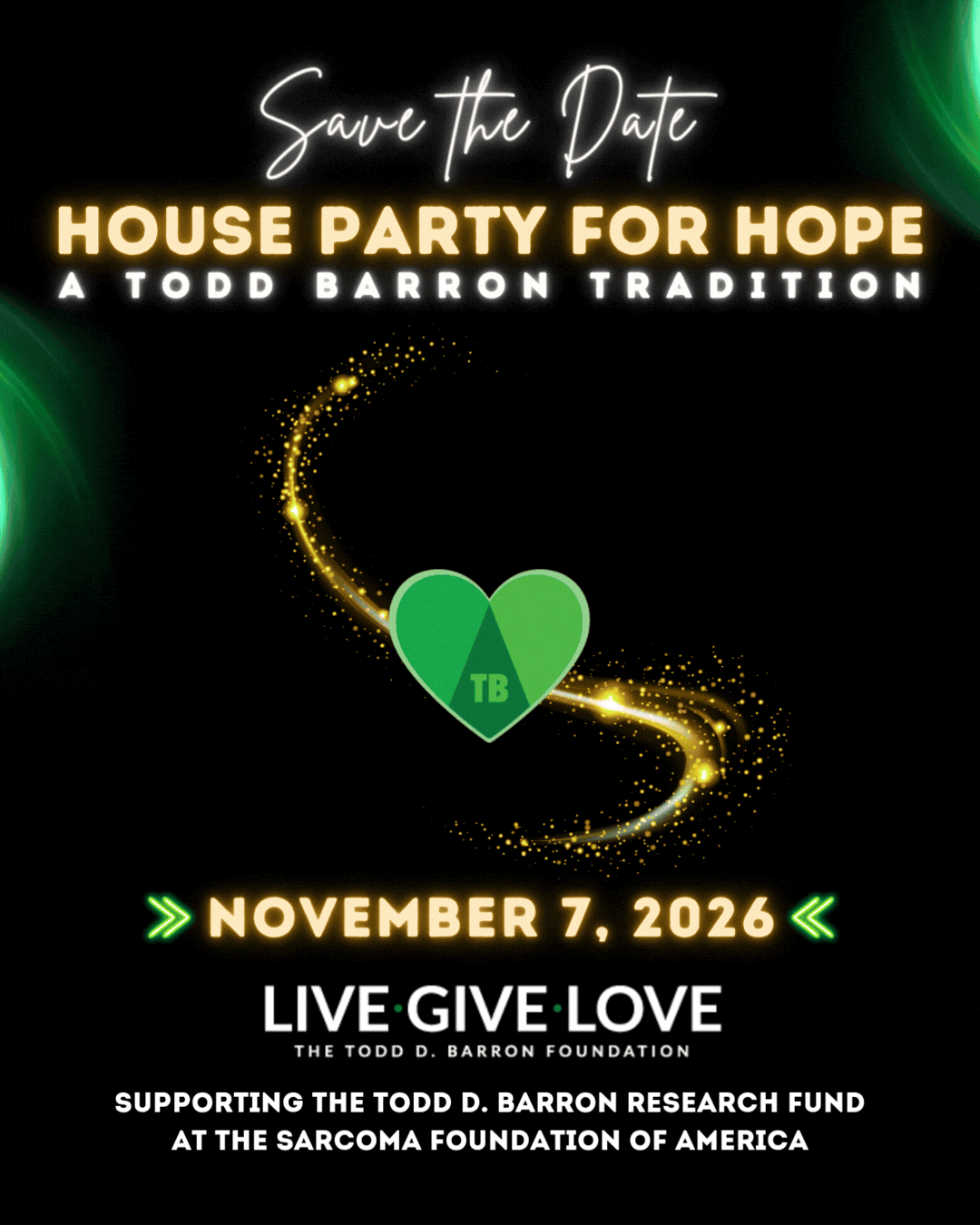 Campaign cover image for House Party For Hope - A Todd Barron Tradition