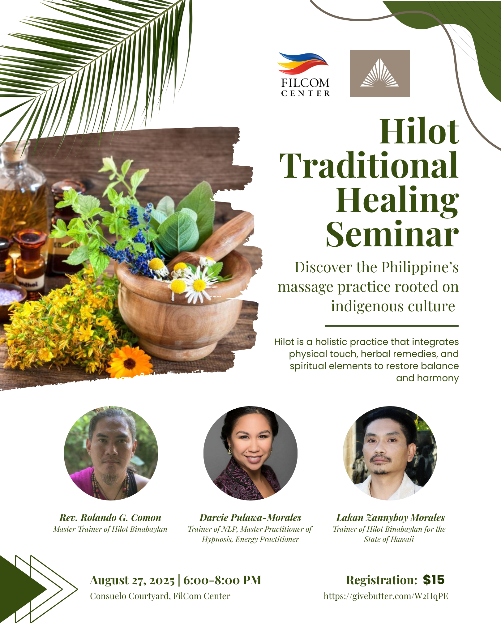 Campaign cover image for Hilot Traditional Healing Seminar
