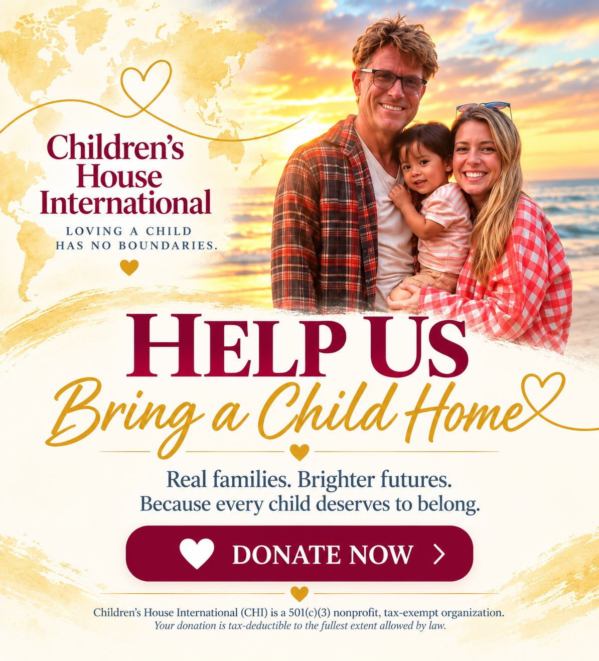 Campaign cover image for HELP US BRING A CHILD HOME