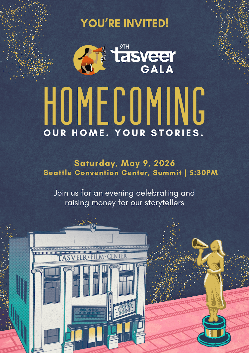 Campaign cover image for 9th Tasveer Celebration Gala, May 9th, 5:30pm PST
