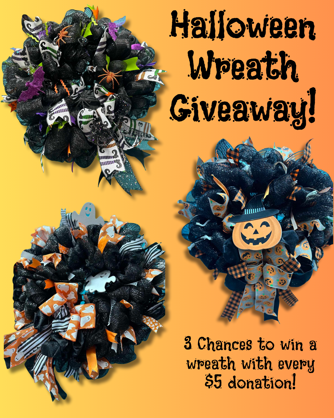 Campaign cover image for 🎃👻 Halloween Wreath Giveaway! 👻🎃