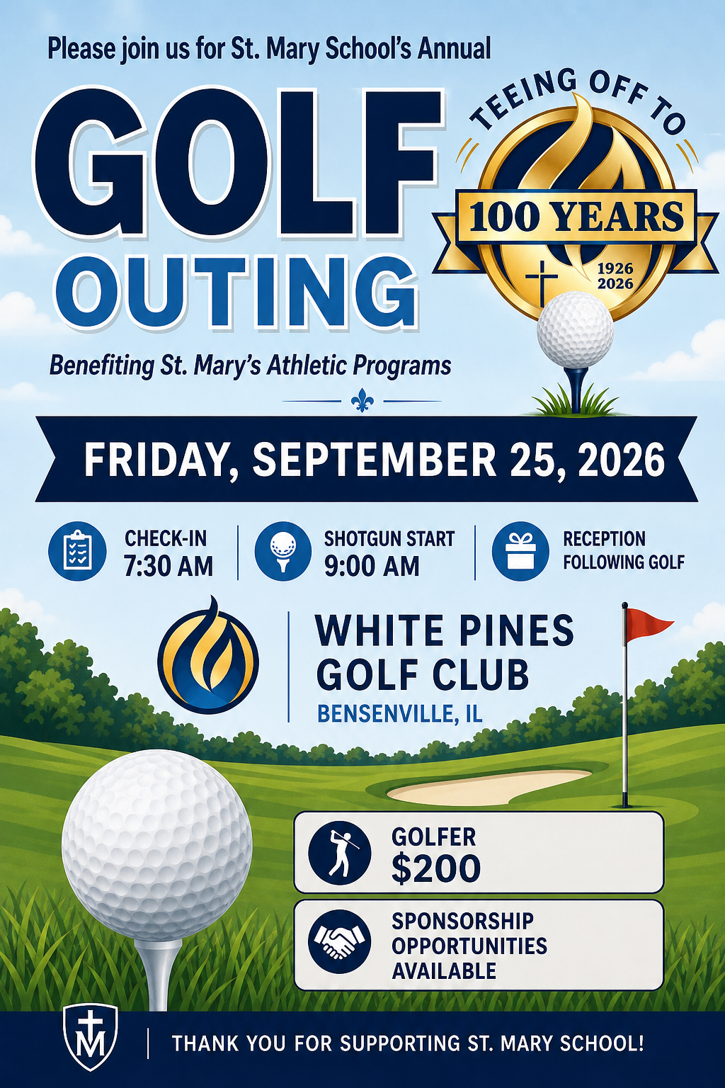 Campaign cover image for 2026 St. Mary School Golf Outing