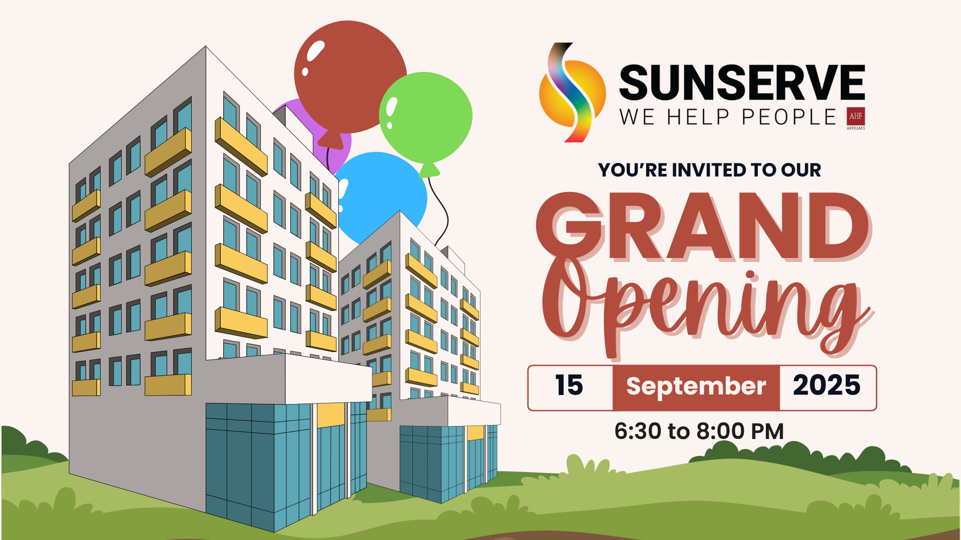 Campaign cover image for SunServe New Headquarters Grand Opening