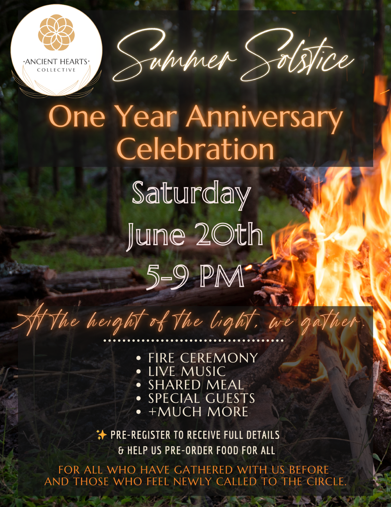 Campaign cover image for Summer Solstice - One Year Anniversary Celebration