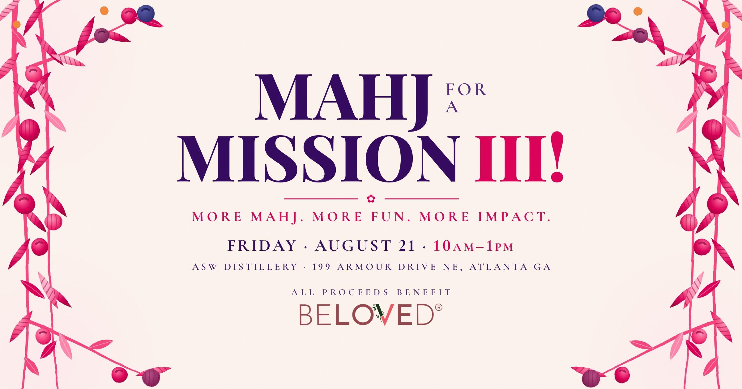 Campaign cover image for Mahj for a Mission · August 21, 2026 at ASW Distillery